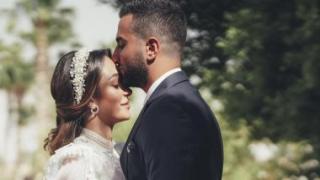 شاهد فوتوسيشن عقد قرآن محمد الشرنوبي وراندا رياض