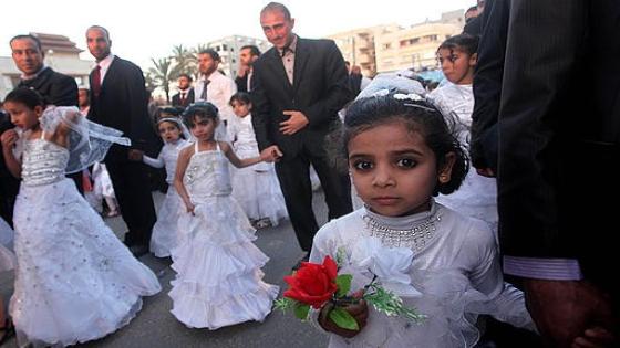 أخبار قطاع غزة : عرس جماعي بقطاع غزة بمساعدة تركية