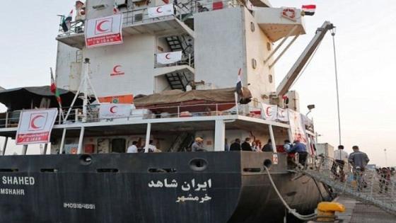 وصول سفينة المساعدات الإيرانية لجيبوتي