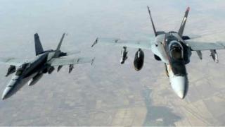 ضحايا بغارات التحالف الدولي على مواقع لجبهة النصرة شمال سوريا